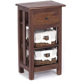 DESIGN DELIGHTS Rattan 70 Hellbraun Mahagoni 70 x 38 x 28 cm