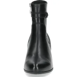 CAPRICE Damen Stiefeletten aus Leder mit Blockabsatz, Schwarz (Black Nappa), 36 EU