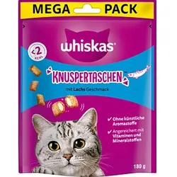 whiskas® Katzen-Leckerli Knuspertaschen mit Lachs 180,0 g