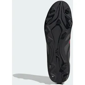 adidas Predator Club FG/MG Fußballschuh schwarz|grau|rot 43 1/3 - Core Black/Grey Four/Lucid Red, -