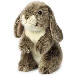 Plüschtier Kaninchen (18cm, stehend, grau)