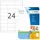 Herma Universaletiketten 5053 Weiß 66,0 x 33,8 mm 25 Blatt