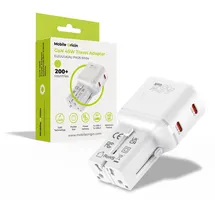 mobile origin 45W Travel Adapter, EU/US/UK/AU PW26 white