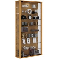 VCM my home Vitrosa Maxi Vitrine buche 8 Fachböden