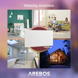 Arebos Infrarotheizung Infrarot Wandheizung Heizung Heizkörper Thermostat WIFI 700 W - Weiß