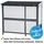 zooprinz Kleintierstall Krümmel 122 x 104 x 48 cm Grau/Weiß