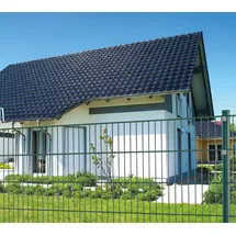 PEDDY SHIELD Doppelstabmattenzaun 15 Matten + 16 Pfosten 1,03 x 30 m grün