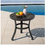 avestar Beistelltisch Ø 50 cm Schwarz