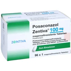 POSACONAZOL Zentiva 100 mg magensaftres.Tabletten 96 St