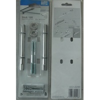 Regalträger Regalhalter Tablarhalterer Stick 130mm 1X2 Stück Chrom 10512-00001
