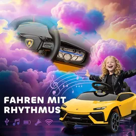 aiyaplay Kinder Elektroauto 12V Lamborghini Gelb