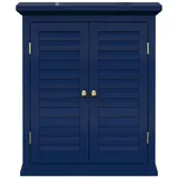Teamson Home Hängeschrank, Blau, 51x61x17.8 cm, Badezimmer, Badezimmerschränke, Hängeschränke