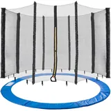 Arebos Trampolin Randabdeckung Randschutz Netz | Ersatznetz | Sicherheitsnetz | Gartentrampolin Trampolinnetz | Randabdeckung UV-beständig & wasserabweisend | 305 cm Netz für 8 Stangen