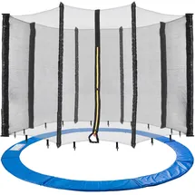 Arebos Trampolin Randabdeckung Randschutz Netz | Ersatznetz | Sicherheitsnetz | Gartentrampolin Trampolinnetz | Randabdeckung UV-beständig & wasserabweisend | 305 cm Netz für 8 Stangen