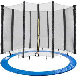 Arebos Trampolin Randabdeckung Randschutz Netz | Ersatznetz | Sicherheitsnetz | Gartentrampolin Trampolinnetz | Randabdeckung UV-beständig & wasserabweisend | 305 cm Netz für 8 Stangen