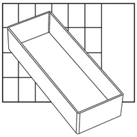 RAACO Einsatzkasten Polypropylen 79 x 47 x 218 mm