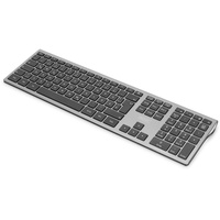 Digitus Ultra-Slim Wireless Keyboard, silber, USB, DE (DA-20159)