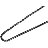 Adelia's Venezianerkette Edelstahl schwarz 80 cm