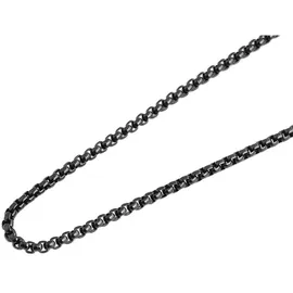 Adelia's Venezianerkette Edelstahl schwarz 80 cm