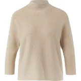 Comma, Strickpullover mit Stehkragen Beige 44