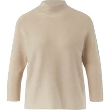 Comma, Strickpullover mit Stehkragen Beige 44