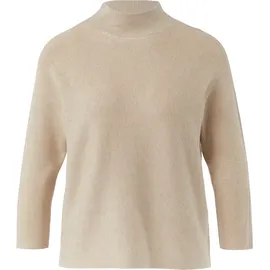 Comma, Strickpullover mit Stehkragen Beige 44