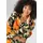 aniston plus Schluppenbluse beige/orange/pink/schwarz 46