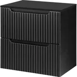 [en.casa] Waschtischunterschrank Skelbolu 60x60x40 cm Schwarz