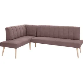 exxpo - sofa fashion Costa 157 x 92 x 245 cm Struktur langer Schenkel rechts hellbraun