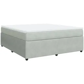 vidaXL Boxspringbett 180 x 200 cm Hellgrau