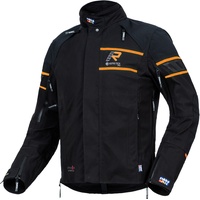 Rukka Raptor-R Motorrad Textiljacke, schwarz-orange, Größe 48