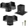 SOTech Zaun-Set 90 x 90 mm Schwarz/Stahl