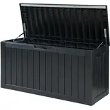 casa.pro Outdoor-Aufbewahrungsbox Vades 117 x 47 x 59 cm Schwarz