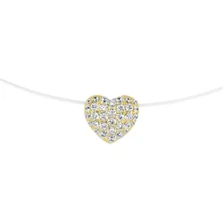 Smart Jewel Collier Anhänger Herz, Silber 925 Ketten   Gold 