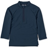 Sterntaler - Langarm-Badeshirt uni in marine, Gr.74/80