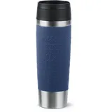 Tefal Travel Mug Reisebecher 500 ml, blau, Edelstahl