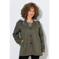 Ulla Popken Trenchcoat in lodengrün | 46-48