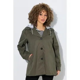 Ulla Popken Trenchcoat in lodengrün | 46-48