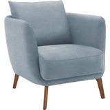 SCHÖNER WOHNEN Sessel SCHÖNER WOHNEN-KOLLEKTION Pearl - 5 Jahre Hersteller-Garantie, auch in Bouclé" Gr. Flachgewebe, B/H/T: 86 cm x 68 cm x 86 cm, blau (hellblau) SCHÖNER WOHNEN-Kollektion