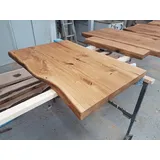 Waschtisch Eiche massiv Baumkante geölt Waschtischkonsole Holz (105 x 50 cm)