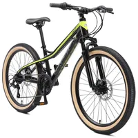 Bikestar MTB 24 Zoll RH 31 cm schwarz/grün