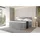 altdecor Boxspringbett mit Matratze H3|H4 und Lattenrost - TOLO KING 160x200 Cord - Hellgrau