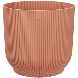 ELHO Zartrosa runder Blumentopf Ø35cm Rollen recycelt