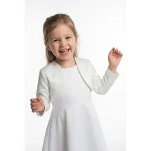 happy girls Bolero aus Satin mit offener Vorderseite, Offwhite, 146