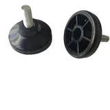 Flyshop 4 Stück M8 x 18 x 38 mm verstellbare Möbel-Nivellierfüße mit Gewinde, langlebige Stuhlbeine, Schraubpolster, Schutzkappen für Stuhlbeine, Bodenschoner, schwarz, verstellbare Möbelfüße