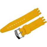 Vostok Europe Energia Rocket Silikonarmband / 26 mm/Gelb/Edelstahl Schließe ZUB-EN-S-539-yellow