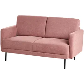 Beliani Sofa 2-Sitzer Breda Stoff Rosa