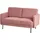Beliani Sofa 2-Sitzer Breda Stoff Rosa