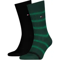 Socken TOMMY HILFIGER, Herren, Gr. 39-42, deep grün, Obermaterial: 78% Baumwolle, 20% Polyamid, 2% sonstige Fasern, Socken Socken