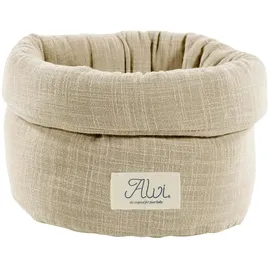 Alvi Utensilo Slub Muslin , beige , Baumwolle,Polyester Ø: 19